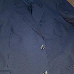 (お譲りします)スーツ　メンズ　ジャケットズボンセット紺色チェックの画像