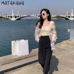肩出しトップス　シースルー　新品の画像