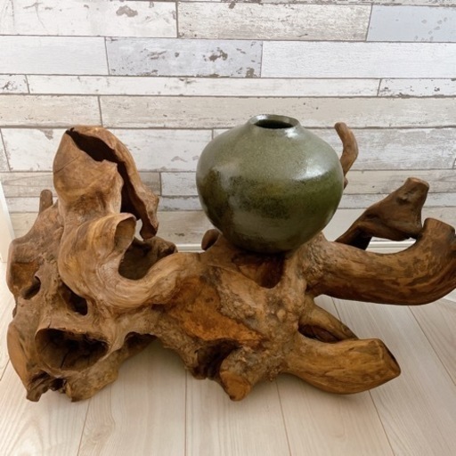 木の根 縁起物 購入 花台 飾り台 台座 敷板 木製 天然木