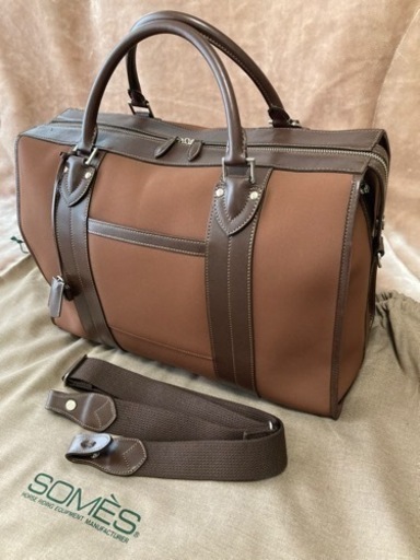 希少ソメスサドルsomes saddle ナイロンと本革　ボストンバッグ　メンズ