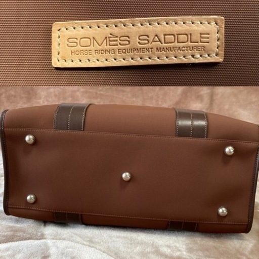 希少ソメスサドルsomes saddle ナイロンと本革　ボストンバッグ　メンズ