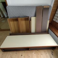 【決まりました】中古 ダブルベッド（引き出し付き）の画像