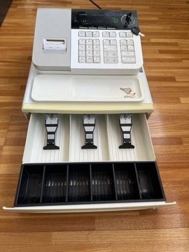 【電子レジスター】CASIO SE-S20 (税率10%対応) 鍵付き 動作品
