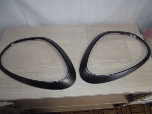 MINI クロスオーバー R60 ヘッドライトリング 黒 クロ