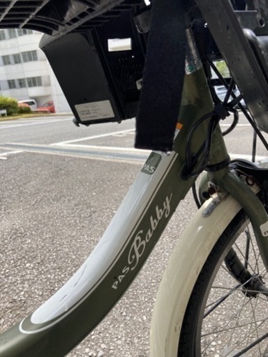 【中古】子供乗せ 電動アシスト自転車 ヤマハ 3人乗り対応 20インチ