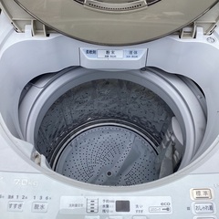 一点限りの特別価格！！2020年製　SHARPの7kg洗濯機！！嬉しい税込価格です！　35,980円の画像