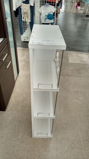 ★ジモティ割あり★  キッチンストッカー 白 H95×D43×W20 クリーニング済み TJ923