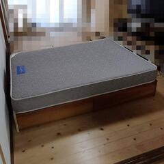 【決まりました】中古 ダブルベッド（引き出し付き）の画像