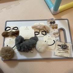 新品未使用　シュシュ　ピアス　ヘアピン　アクセサリー　タグ付き