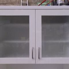 レンジボード 幅80cm 白 ニトリ コパン 2枚扉 スリム 上下セパレート