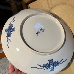 未使用品　有田焼 大皿 2枚　40/37cm飾皿 肥前 哲三郎 作 竹仙人の画像