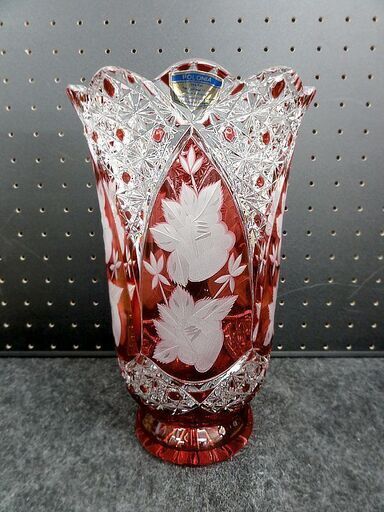 POLONIA ポロニア 緑色 クリスタルガラス フラワーベース 花瓶 2025年