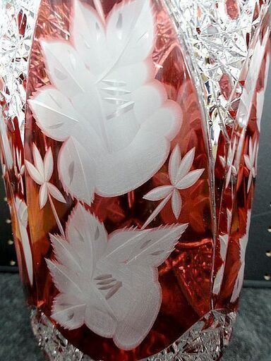 ■POLONIA ポロニア クリスタルガラス 花瓶 25.5cm ポーランド製 置物 インテリア 札幌 中央区 南12条店