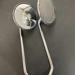 バイクミラー　左右セット　中古　部品　メッキ剥がれあり　の画像