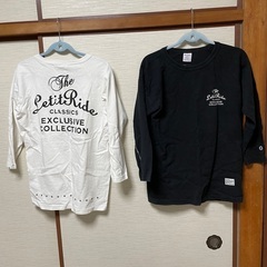 今からの時期に。champion×Let it Ride 7部袖カットソーMサイズの画像