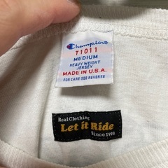 今からの時期に。champion×Let it Ride 7部袖カットソーMサイズの画像