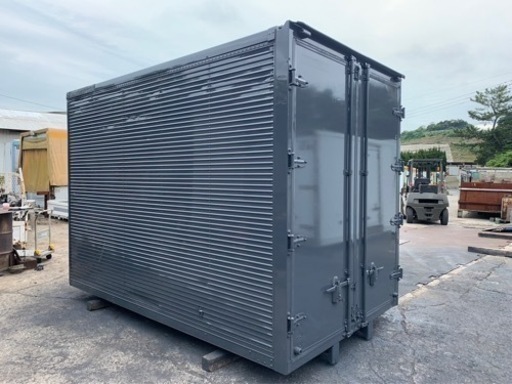 No.772 アルミバン 2ｔ 車 アルミ 箱 バイク 倉庫 トラック コンテナ 米 保管庫 物置 DIY