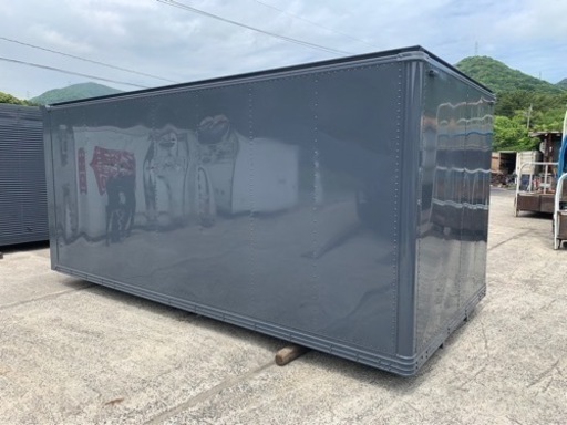 No.773 アルミバン 3ｔ 車  アルミ 箱 バイク 倉庫 トラック コンテナ 米 保管庫 物置 DIY
