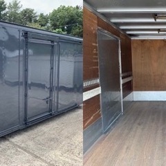 No.773 アルミバン 3ｔ 車  アルミ 箱 バイク 倉庫 トラック コンテナ 米 保管庫 物置 DIYの画像