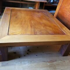 欅(ケヤキ)座卓