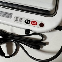 レトロ家電加温トレーホワイト　丸山技研　保温　加温トレーの画像