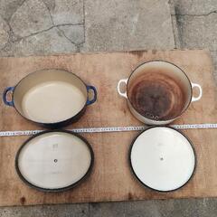 ☆ルクルーゼ両手鍋　おまけ付２個セット！の画像