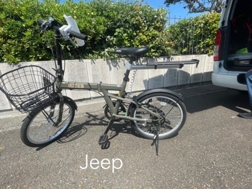 新品同様Jeep の折り畳み自転車