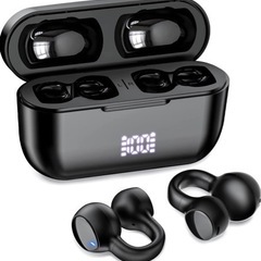 【新品未使用】【空気伝導イヤホン】bluetoothイヤホン 耳...