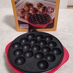 [山善] たこ焼き器 18個焼き レッド YOB-180(R)