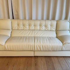 ソファーベッド（合皮）引き出し収納付き
