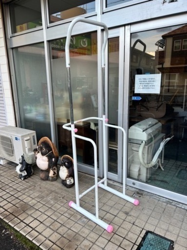 取引中‪⸜‪‪‪‪‪︎⸝‬‪‪ぶら下がり健康器  ピンク×白 可愛い配色  しげん屋