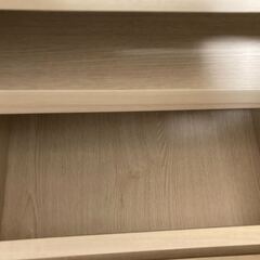 伸縮式テレビ台 ホワイトオーク 自由に形を変えられるの画像