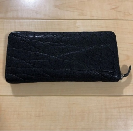 定価39800円　象革　長財布　ブラック　本革　長財布