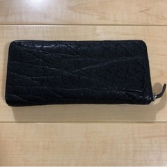 定価39800円　象革　長財布　ブラック　本革　長財布