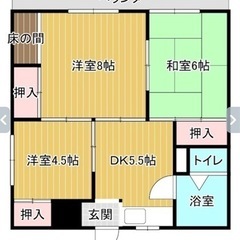 3DK❗️初期費用無料❗️地域再々安値❗️斜めセブン❗️スーパー...