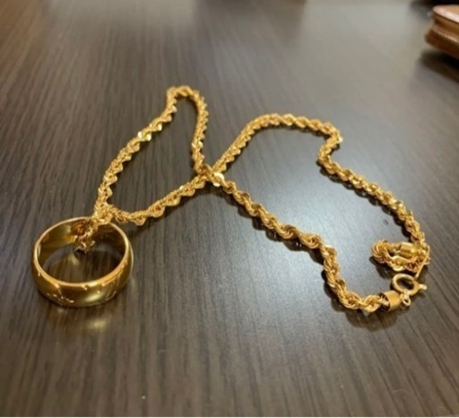 k18  ロープ　ルイヴィトン　ネックレス