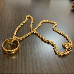 k18  ロープ　ルイヴィトン　ネックレス