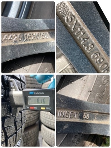 ⭐️⭐️バリ溝‼️2019年スタッドレス205/60R16‼️LEBEN16インチアルミ‼️アクセラシリーズ等‼️※一部エスティマ、ク