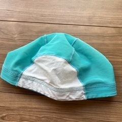 【条件付きで無料⭕️】水泳帽・水色✖️ホワイト
