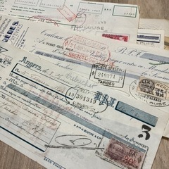 フランス　アンティーク　紙の画像