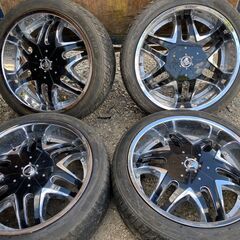 22インチ ホイール×4本セット 6穴 中古・美品