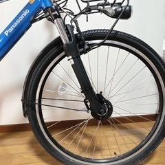  パナソニック BE-ELH342Vハリヤー フラッシュアクア 電動アシスト自転車12Aマウンテンバイクの画像