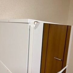 取引中姿鏡 収納 ドレッサー 白の画像