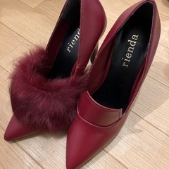 rienda ファー取り外しヒール の画像
