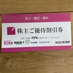 WILD-1株主優待券　期限間近