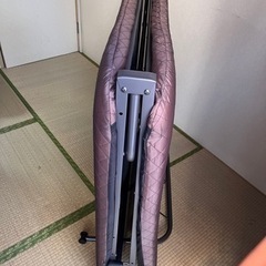 値下げしました！山善 折りたたみベッド(セミダブル)の画像