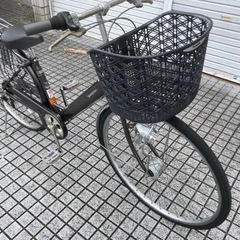 27インチ自転車】6段変速 LEDオートライト付 鍵、チェーン新品