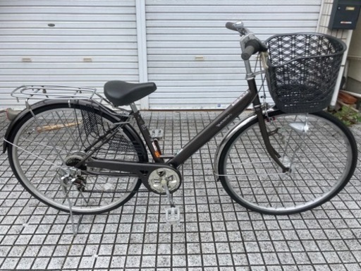 【27インチ自転車】6段変速　LEDオートライト付　鍵、チェーン新品❗️スペアキーあり　若林自転車　唐崎店　SALE中❗️