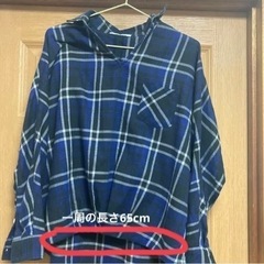 ネイビーチェックシャツ