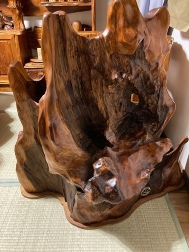 屋久杉　認定シール付き　衝立